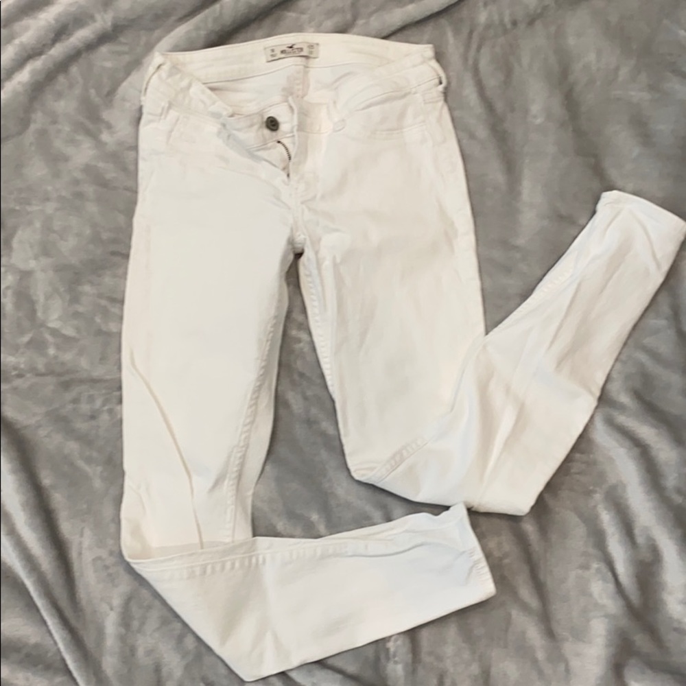 Hollister white denim